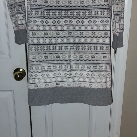 Simply Vera Vera Wang Hooded Sleep Shirt Sz L - Picture 6 of 8